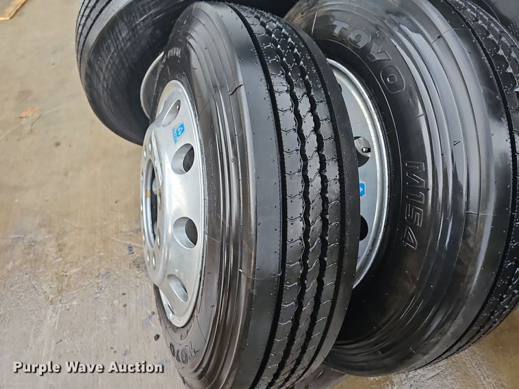 image for item NT9900 (6) 245/75R22.5 tires and wheels