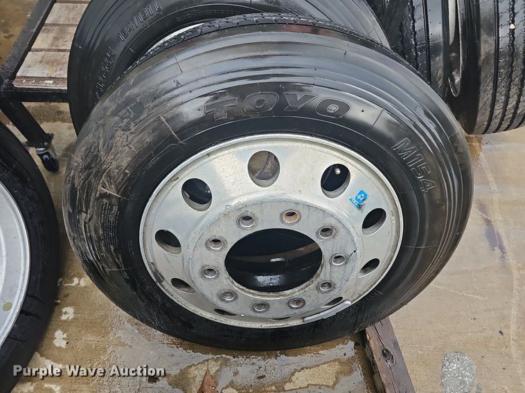 image for item NT9900 (6) 245/75R22.5 tires and wheels