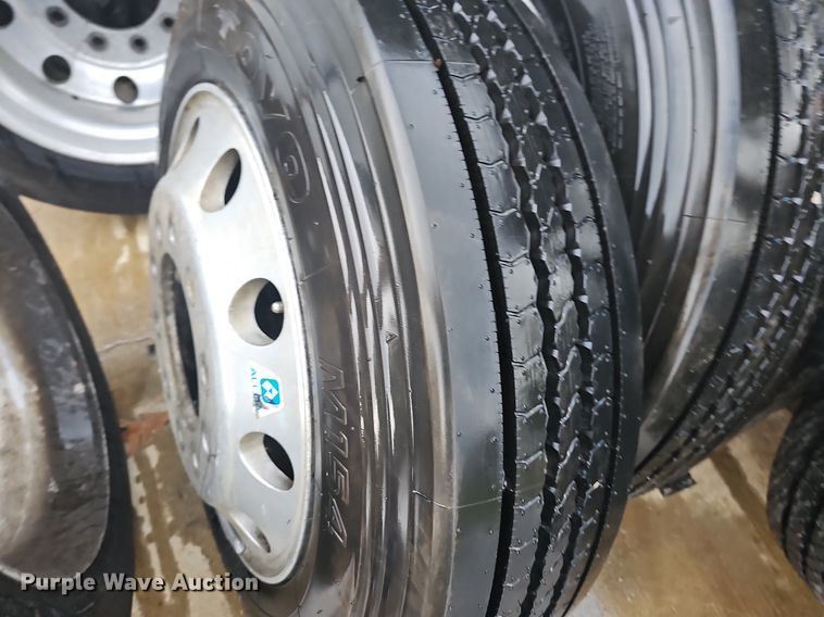 image for item NT9900 (6) 245/75R22.5 tires and wheels