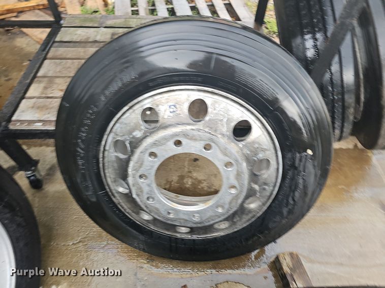 image for item NT9900 (6) 245/75R22.5 tires and wheels