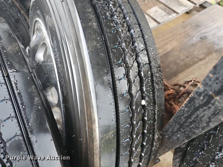 image for item NT9900 (6) 245/75R22.5 tires and wheels