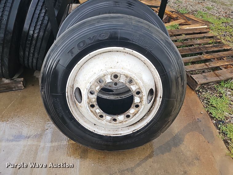 image for item NT9900 (6) 245/75R22.5 tires and wheels