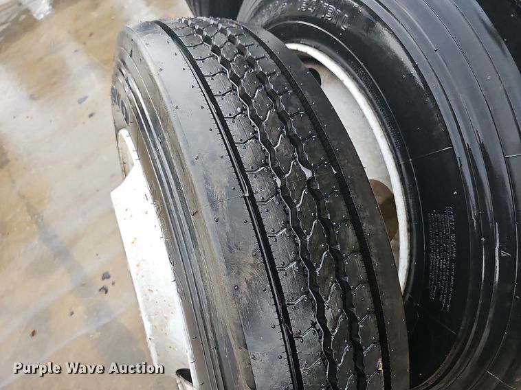 image for item NT9900 (6) 245/75R22.5 tires and wheels