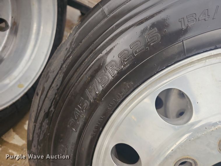 image for item NT9900 (6) 245/75R22.5 tires and wheels