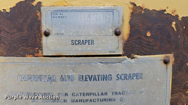 image for item NT9904 1976 Caterpillar 613B  elevating scraper