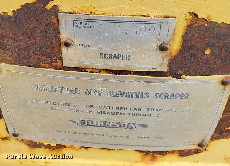 image for item NT9904 1976 Caterpillar 613B  elevating scraper