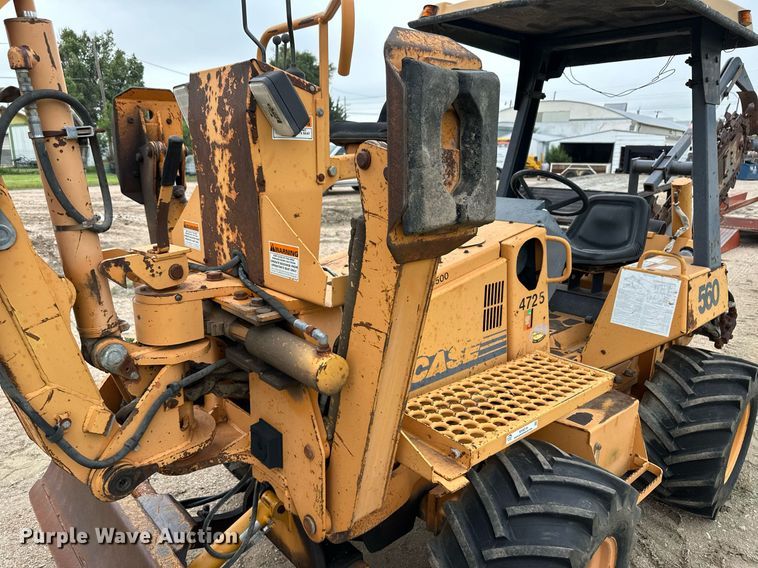 image for item NY9219 2000 Case 560  trencher with trailer