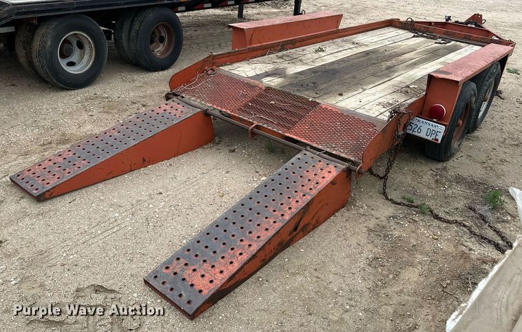 image for item NY9219 2000 Case 560  trencher with trailer