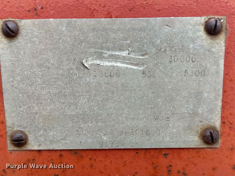 image for item NY9219 2000 Case 560  trencher with trailer