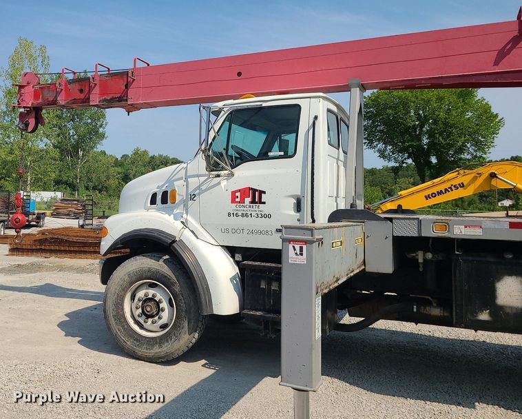 image for item ZA0344 2001 Sterling LT7500  crane truck