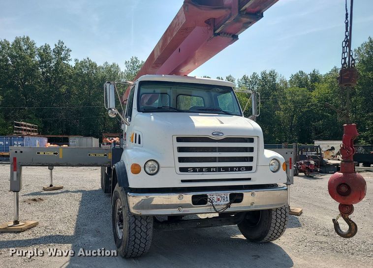 image for item ZA0344 2001 Sterling LT7500  crane truck