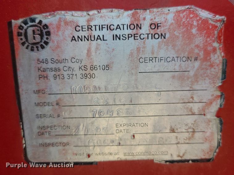 image for item ZA0344 2001 Sterling LT7500  crane truck