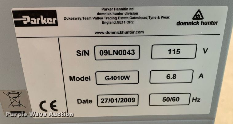 image for item HN9922 Parker G4010W nitrogen generator