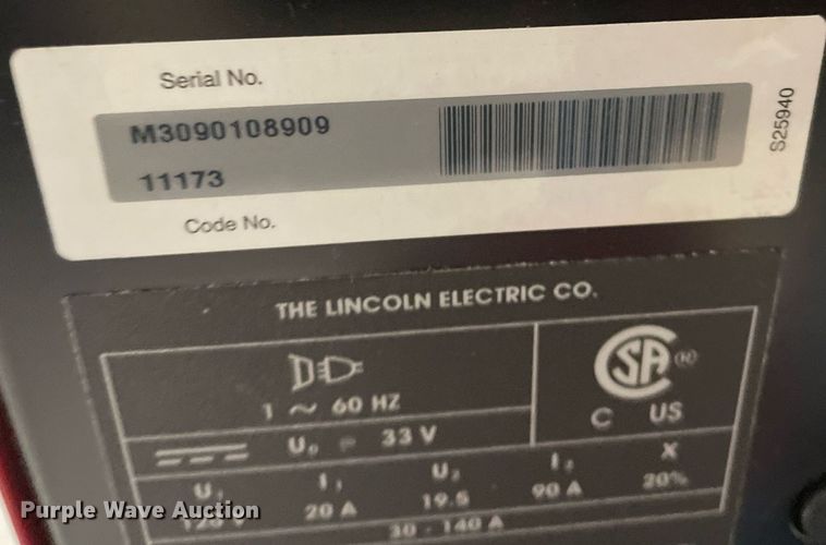 image for item HN9938 Lincoln Electric Pro Mig 140 welder