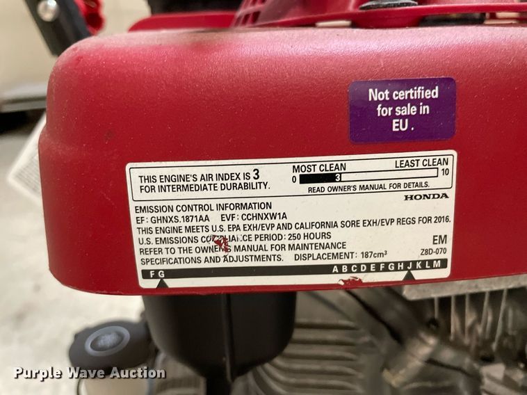 image for item HN9939 Troy-Bilt pressure washer