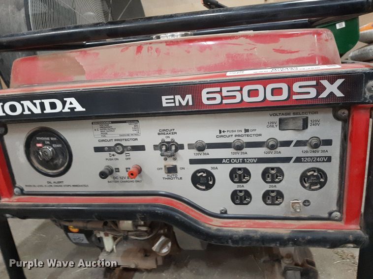 image for item IP9443 Honda EM6500SX generator