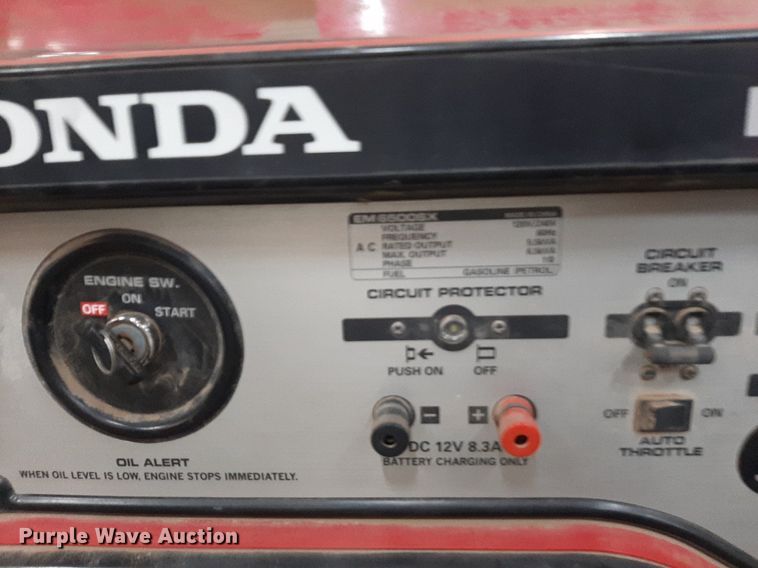image for item IP9443 Honda EM6500SX generator