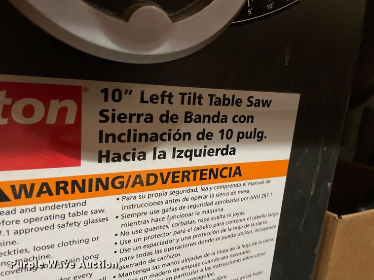 image for item IP9469 Dayton table saw