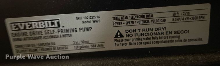 image for item IP9470 Everbilt water pump