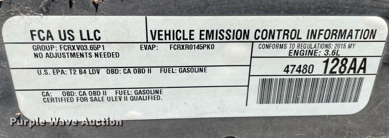 image for item NH9391 2015 Dodge Charger Police 