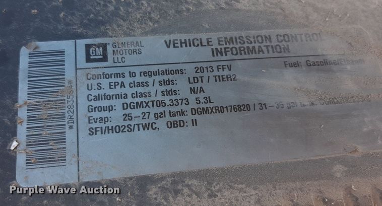 image for item NH9400 2013 Chevrolet Tahoe Police SUV