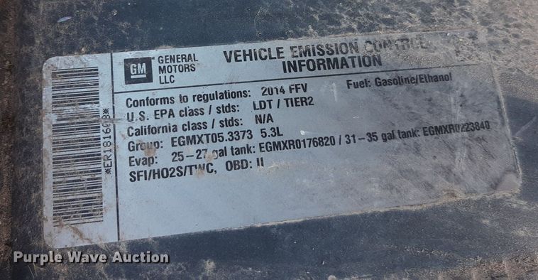 image for item NH9402 2014 Chevrolet Tahoe Police SUV