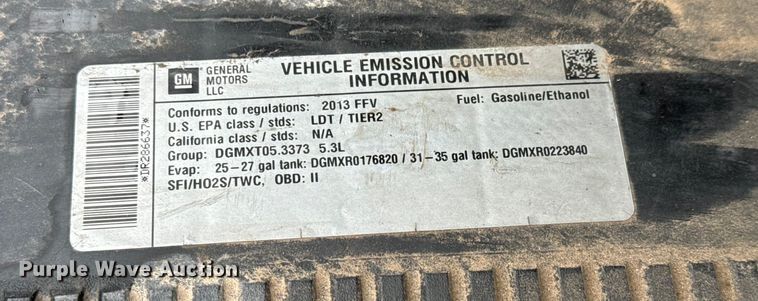 image for item NH9404 2013 Chevrolet Tahoe Police SUV