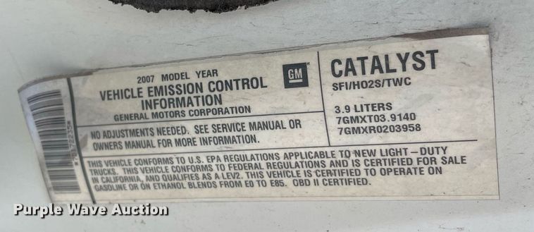 image for item NH9407 2007 Chevrolet Uplander van