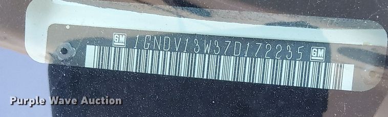 image for item NH9407 2007 Chevrolet Uplander van