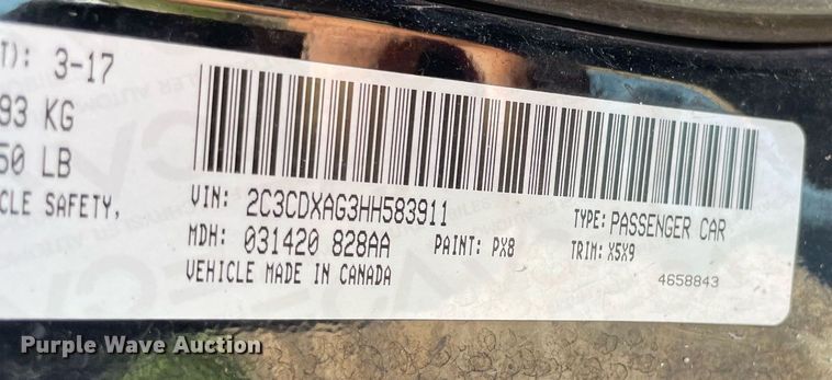 image for item NH9409 2017 Dodge Charger Police 