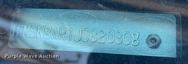 image for item NH9411 2018 Ford Explorer Police Interceptor SUV