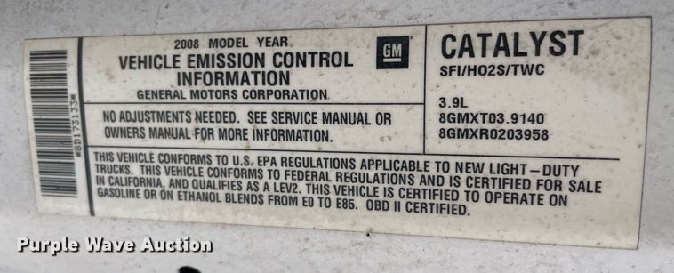 image for item NH9412 2008 Chevrolet Uplander  van