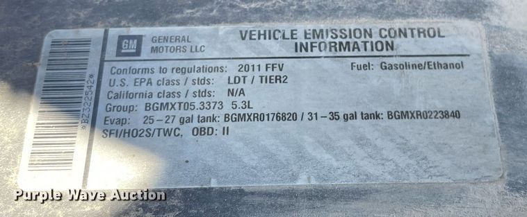 image for item NY9640 2011 Chevrolet Silverado 1500 Ext. Cab pickup truck