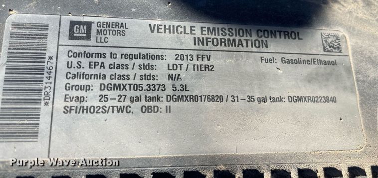 image for item NY9642 2013 Chevrolet Tahoe Police SUV