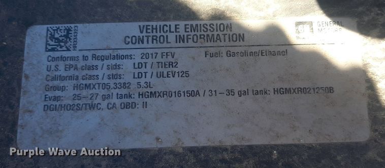 image for item NY9645 2017 Chevrolet Tahoe Police SUV