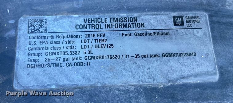 image for item NY9647 2016 Chevrolet Tahoe Police SUV