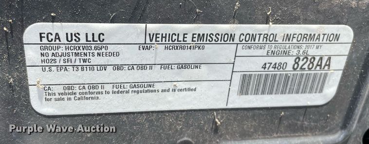 image for item NY9653 2017 Dodge Charger Police 