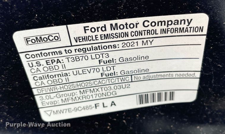 image for item NY9654 2021 Ford  Explorer Police Interceptor SUV