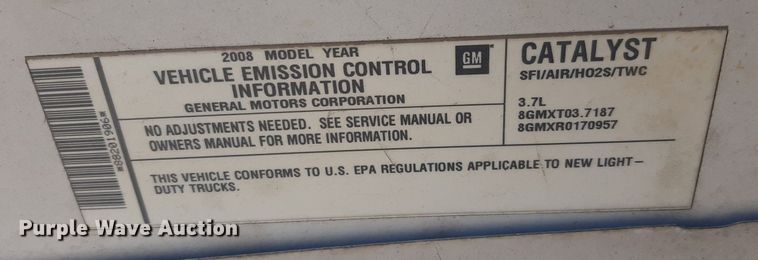 image for item NY9660 2008 Chevrolet Colorado Ext. Cab pickup truck