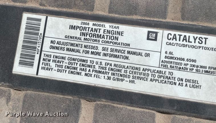 image for item NY9662 2008 Chevrolet C5500 Crew Cab utility / service truck