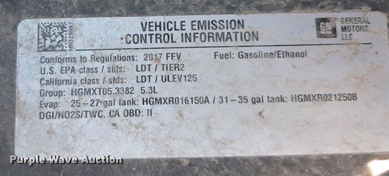 image for item NY9663 2017 Chevrolet Tahoe Police SUV