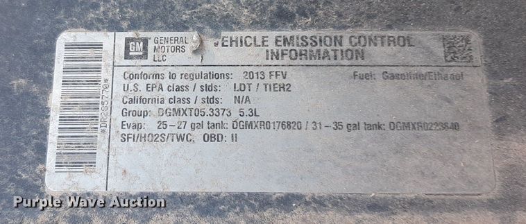 image for item NY9665 2013 Chevrolet Tahoe Police SUV