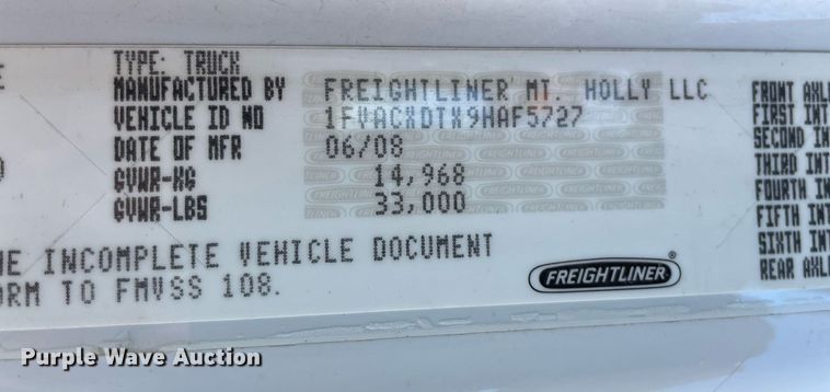 image for item NY9671 2009 Freightliner Business Class M2 bucket truck