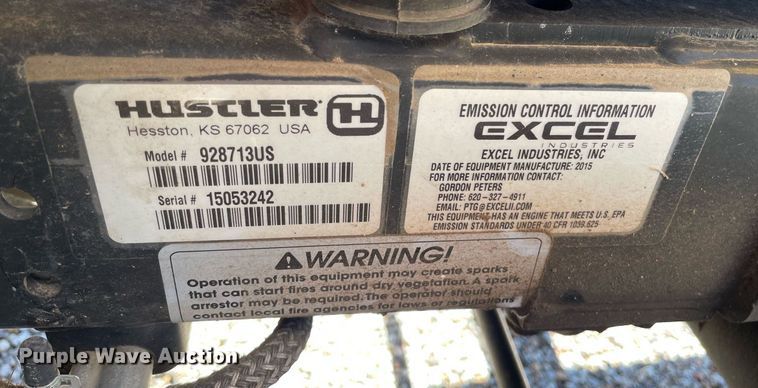 image for item NY9674 Hustler  3700 lawn mower