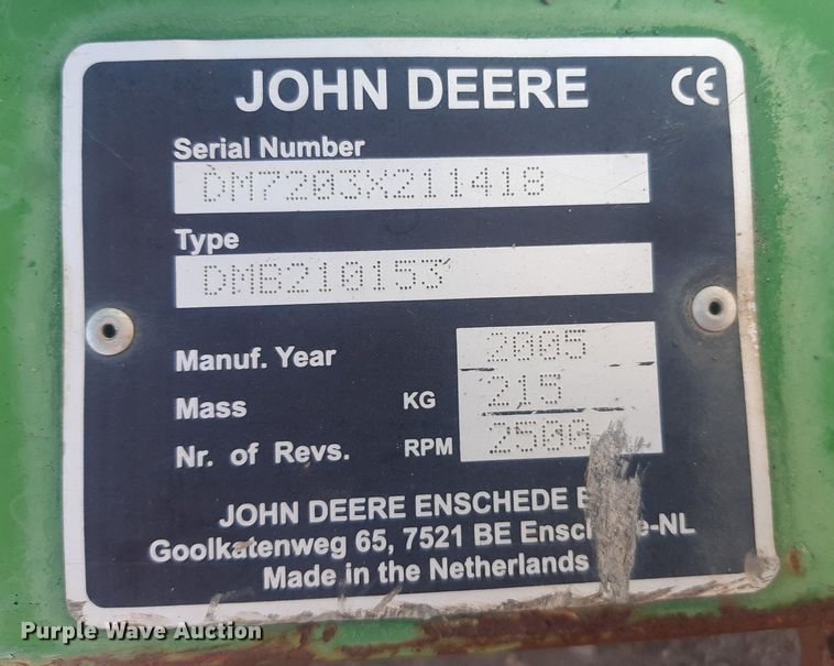 image for item NY9678 2005 John Deere 1435 Series II lawn mower