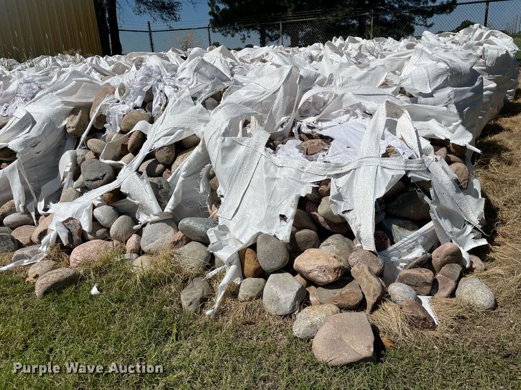 image for item NY9697 (90) bags of landscape rock