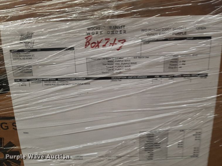 image for item NY9701 Approximately 33 boxes of transit bus parts