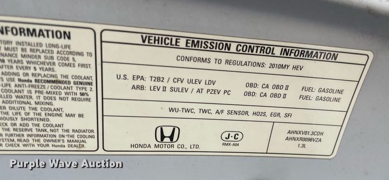 image for item NY9702 2010 Honda  Civic 