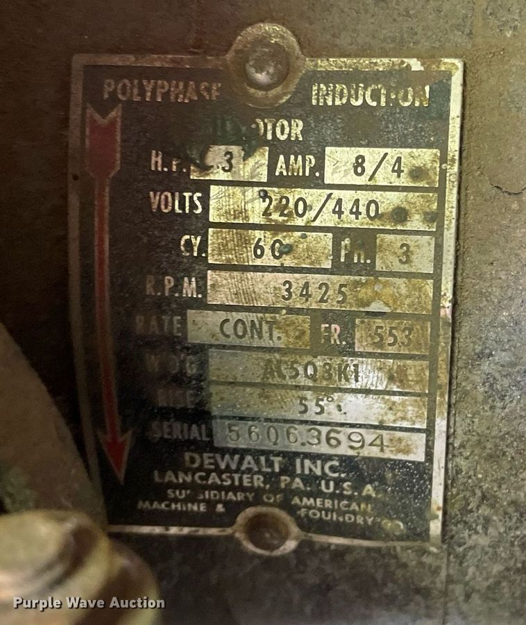 image for item NY9707 DeWalt R2 radial arm saw