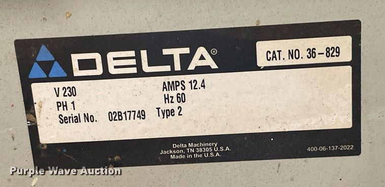 image for item NY9708 Delta unisaw